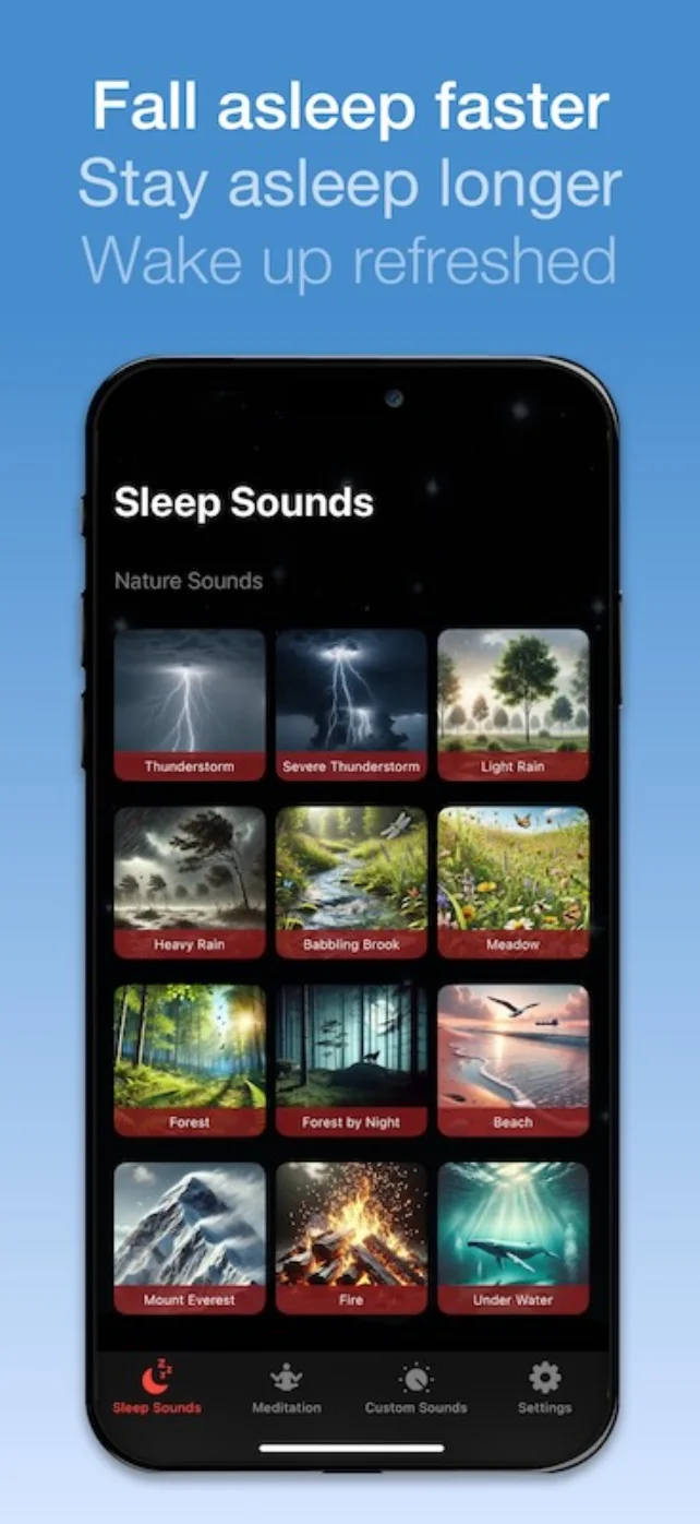 Sleep Sounds PRO app screenshot
